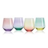 Mikasa Chroma Set of 4 Stemless Wine Glasses, 13 Ounce,