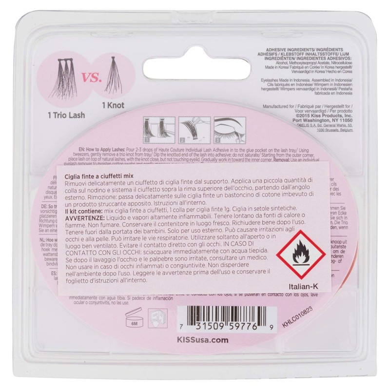 KISS Haute Couture Collection 30 Trio Lashes in Various Lengths,