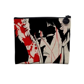 Canvas Bag - Ken Survivor of Hell in Blood Manga Fist of The North Star Okuto No Ken - Linen Look Cosmetic Bag - Purse - 15 x 10 cm, linen, Cosmetic bag