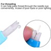 3 Pcs Blue Needle Threader, Elderly People Automatic Sewing Machine