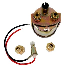 Kleinn Air Horns 1023 Dual Needle 160 PSI Panel-Mount Illuminated Pressure Gauge