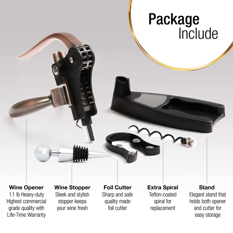 Wine Bottle Opener Corkscrew Set – Luxiluxy [2024 upgraded, does