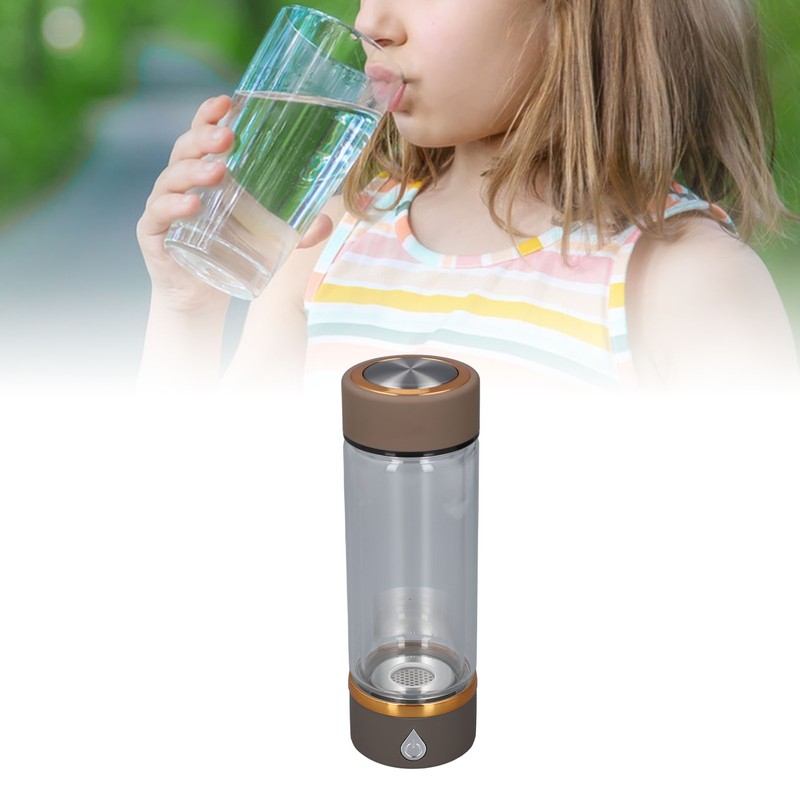 Hydrogen Water Bottle Generator Glass Smart Portable Rechargeable Ionizer Machine