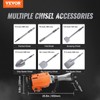 VEVOR Demolition Jack Hammer with 2/4/6 Chisel Bit, 360°C Swiveling
