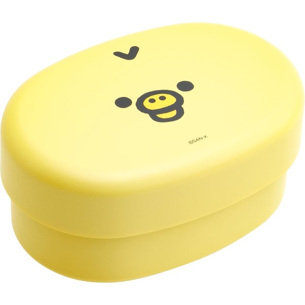 San-X Rilakkuma Koron Face Lunch Box, 2 Tiers, Kiiroitori KA26602
