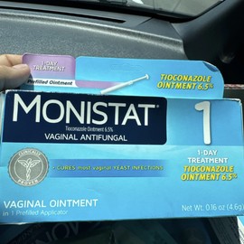 Monistat 1 Day Yeast Infection Treatment Net. Wt. 0.16 Oz  Exp: 11/25 Tioconazol