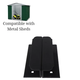 eTech4Us 2 Pack Black Replacement Door Handles Compatible with Yardmaster Outsunny Metal Sheds and Others