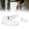 Wall Mountable Telephone Multifunctional Clear Sound Corded Landline Phone for