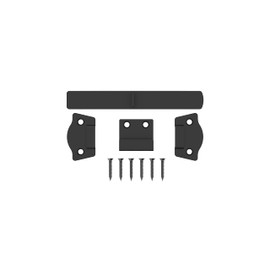 National Hardware N166-028 8.35-in Mountain Modern Black Gate Latch