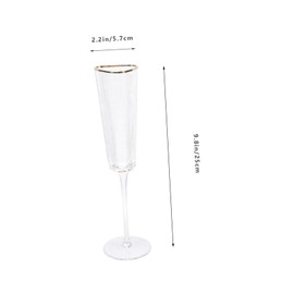 NOLITOY 2pcs Elegant Crystal Flutes for Wedding Toasting Unique Hammered Design Goblets for Parties Banquets Home Bar for Celebrations Special Occasions