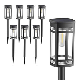 EXCMARK Solar Lights Outdoor Waterproof for Garden Pathway Walkway Driveway Yard Lawn Decorative Landscape Lighting. (12)