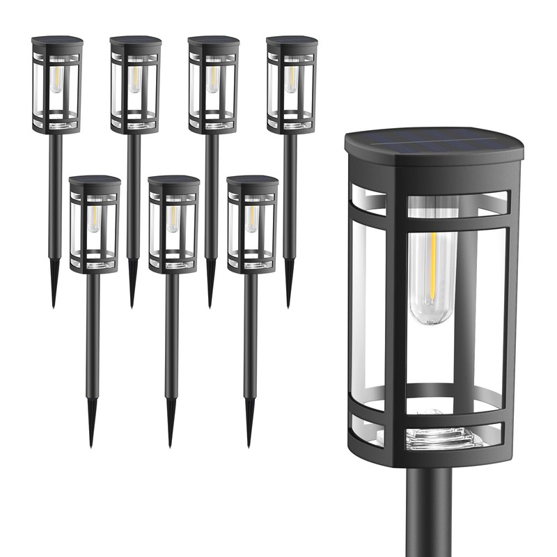 EXCMARK Solar Lights Outdoor Waterproof for Garden Pathway Walkway Driveway