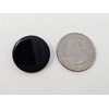 Pair of Zim's 20mm Round Black Flat Plastic Sew-On Safety