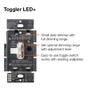 Lutron Toggler LED+ Dimmer | for Dimmable LED, Halogen, and