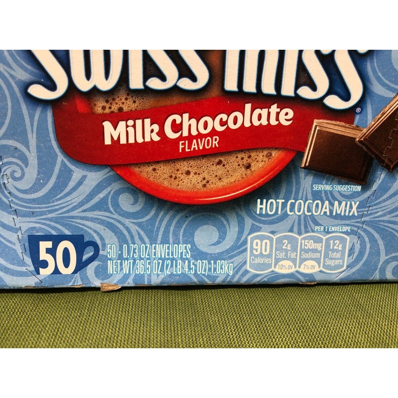 Swiss Miss Hot Cocoa Mix, Regular, 0.73 oz. Packets, 50