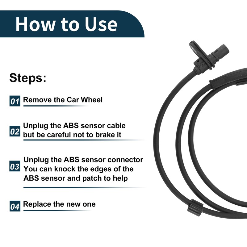 TUCKBOLD ABS Wheel Speed Sensor Rear Left ABS Sensor Anti-lock