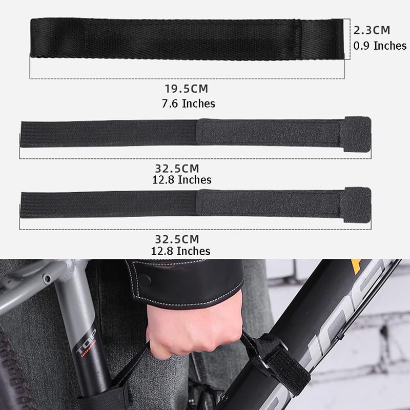 Ouliget Bicycle Carrying Strap,Mountain Bike Frame Handle Carrying Lifter,Outdoor Bike