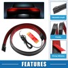 X AUTOHAUX Universal Car Spoiler with Red LED Brake Light