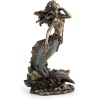 Beautiful Mermaid Rising from Sea Statue Sculpture Nautical Figurine Decor