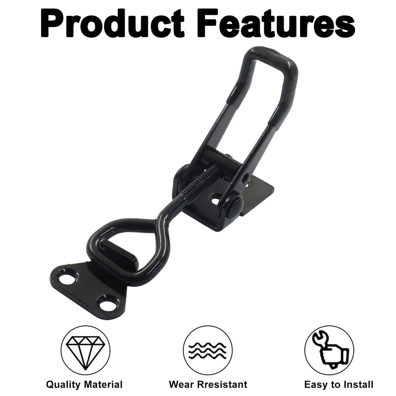 OSVJE 4 Pack Heavy Duty Toggle Clamp, Adjustable Black Toggle
