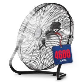 NEXAIR 3-Speed 12 In High-Velocity Heavy Duty Metal Industrial Floor Fan, 1650 CFM Powerful cooling fan for office, Commercial, Residential, and Greenhouse Use, with 180° Adjustable Vertical Tilt