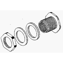 Watts Washer Bulkhead Union 1/2 " Mip Polypropylene Body With Buna Washer