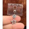 Belly Ring 14 Gauge Star Dangle Belly Button Ring Stainless