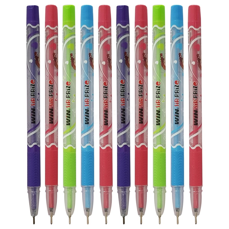 WIN 5 x 0.7mm Tip Ball Pens SirPrize BLUE Ballpoint