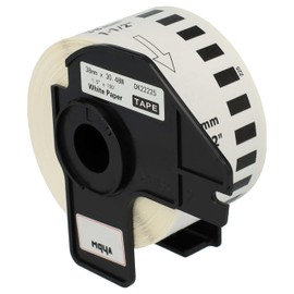 vhbw 1 x Label Roll with Holder 38 mm x 30.48 m (1 Label) Replacement for Brother DK-22225 for Label Printers