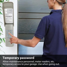 Garage Door Wireless Keypad 315 MHz 390 MHz Door Opener Remote for Chamberlain Purple HD600D, HD800D, HD900D, LW2000, LW3000 by GruDawu Update