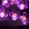 HDNICEZM Flower String Lights，Fairy Pink Cherry Blossom String Lights 21ft