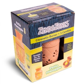 ZendoZones Citronella Burner - Patio Pineapple, Terra-Cotta