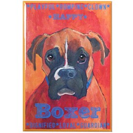 Boxer Fridge Magnet