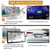 ELECTRONLUMEN License Plate Frames & Covers Combo, Aluminium Alloy Frame