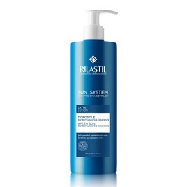 Rilastil Sun System Refreshing After Sun Lotion for Face and Body Liquid Emulsion of Light Texture, Moisturising and Regenerating 400 ml