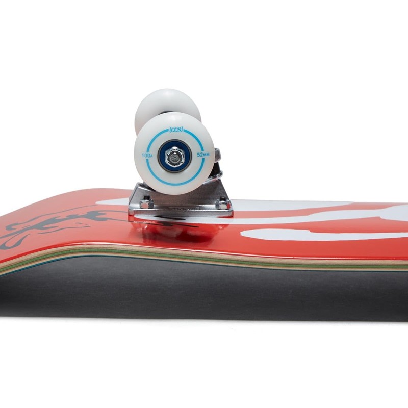[CCS] Ink Blot Logo Skateboard Complete - Red - 7.75"