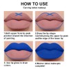 AMY'S DIARY 2pcs Blue Matte Lip Liner and Lipstick Makeup