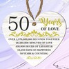 50th Wedding Anniversary Heart Plaque - Celebrate Half a Century