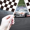 50 Packs Checkered Small Flags on Sticks Hand Waving Flag