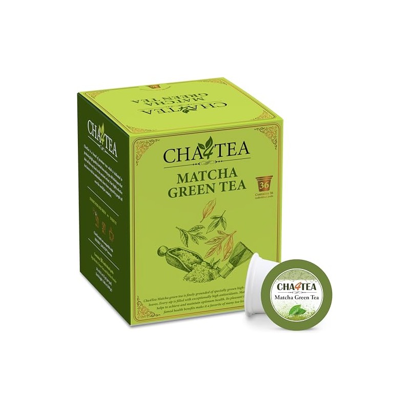 Matcha Green Tea Pods for Keurig - 36 Count