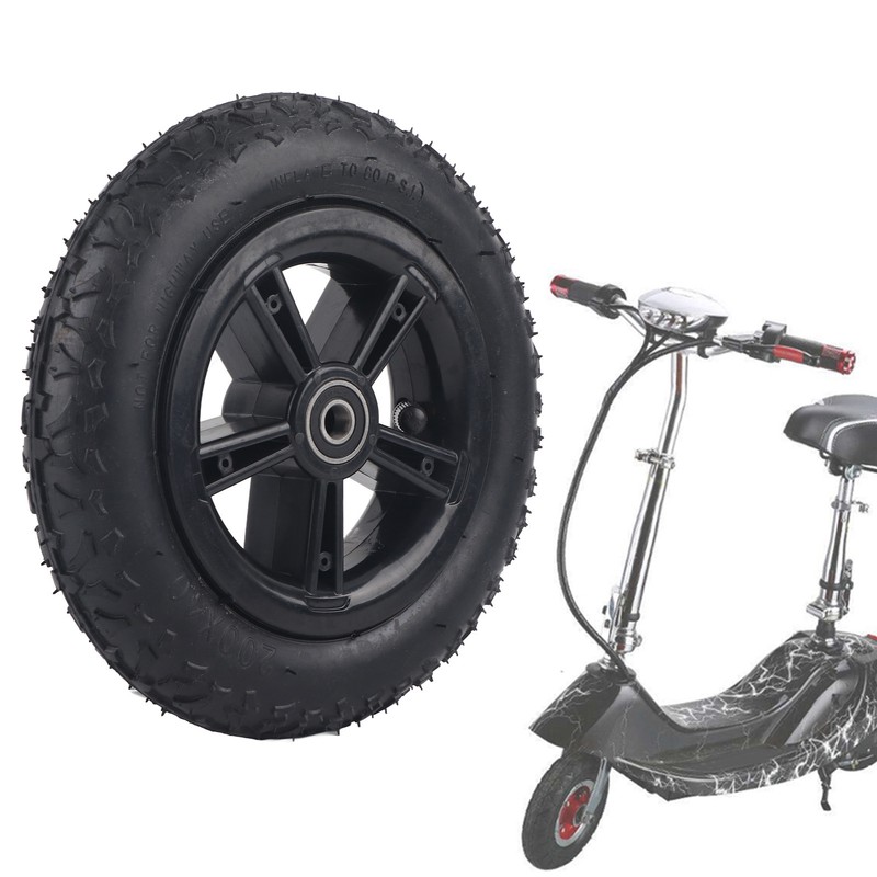 8in Electric Scooter Tire with Wheel Hub Inflation E‑Bike Rubber