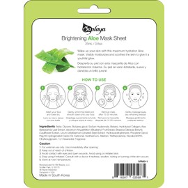 Saplaya Face Masks 6 Pack Scented Facemask Sheets Skin Care Mask Single Scent K-Beauty Natural Formula