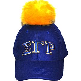 Big Boy Sigma Gamma Rho Divine 9 S148 Ladies POhm POhm Cap [Royal Blue/Gold - Adjustable] - ID#146084