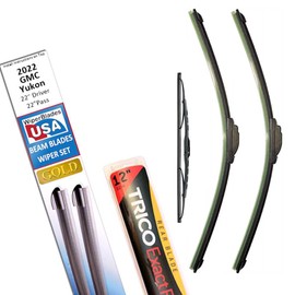 Beam Blade Wipers Replacement Set for 2022 GMC Yukon w/Rear - WiperBladesUSA Gold Beam Wiper Blades Wipers Set