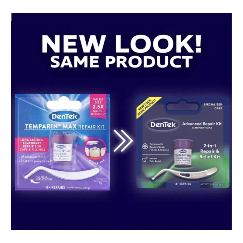 Dentek Maximum Hold Reparador Dentadura Dientes Muelas Pasta