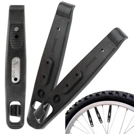 Bicycle Tyre Lever, Set of 3, Sturdy Mounting Lever, Tyre Change Bicycle, Bicycle Tyre Lever, Black Plastic, High-Strength Tyre Removal Tool for Disassembly, Repair, Road Bike, MTB Tyre Lever