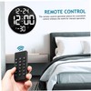 ULTECHNOVO Large LED Wall Clock with Remote Control Round Digital