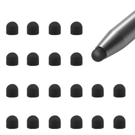 YOLUFER 20Pcs Replacement Tips Silicone Rubber Touch Screen Pens Tips for Touch Pen (6 * 6mm)