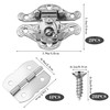 Isslly Small Jewelry Box Hardware, 2 Pcs Antique Hasp Latch