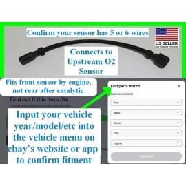 Upstream Oxygen Sensor Connector Plug Pigtail Harness Wiring Repair Harness O2
